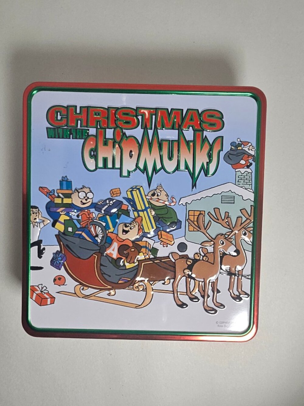 2007 Christmas With The Chipmunk Special Collector's Edition Metal Tin With 2 CD